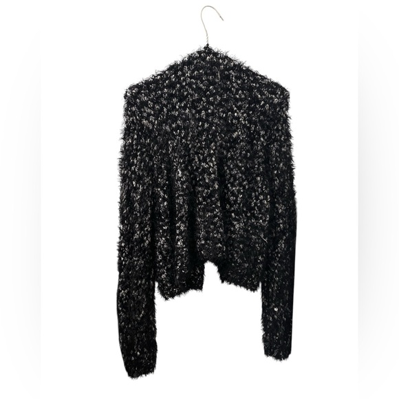 F&F Fuzzy Oversized Open Front Cropped Cardigan - Picture 2 of 6